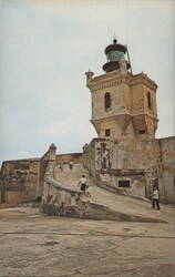 Lighthouse and Ramp, Castillo San Felipe del Morro Postcard