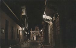 Cristo Chapel at Night, Old San Juan Postcard