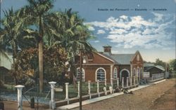 Estación del Ferrocarril, Escuintla Postcard