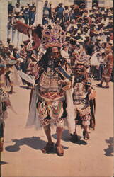 Baile de la Conquista, Chichicastenango, Guatemala Postcard