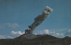 Nicaragua Cerro Negro Volcano Eruption Chrome Postcard 1968 Postcard