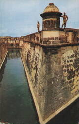 Cartagena Colombia Fuerte San Fernando de Bocachica Chrome Postcard Postcard