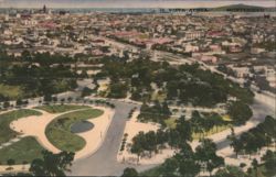 Vista Aerea, Aerial View, Montevideo Postcard