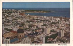 Partial View of Montevideo Postcard