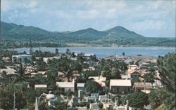 Puerto Plata DR Market Place Cemetery Bay View Chrome Postcard Postcard