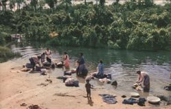 Lavanderas Típicas, Typical Washerwomen, Venezuela Postcard