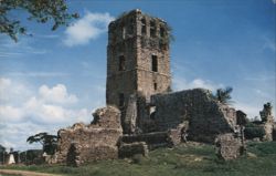 Ruins of the Cathedral, Old Panama Postcard