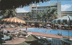 El Panama Hotel, Swimming Pool and Cabana Club Postcard