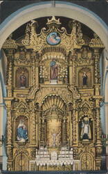 The Golden Altar, Church of San Jose, Panama City Postcard