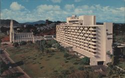 Hotel El Panama Hilton & Church of the Carmelite Fathers Postcard