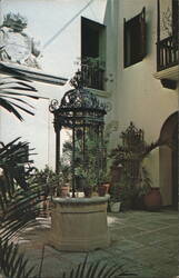 El Convento Hotel Patio, Old San Juan, Puerto Rico Postcard