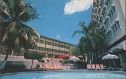 Hotel Pierre, Swimming Pool and Terrace, San Juan Postcard