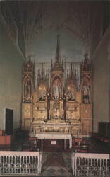 Main Altar, San Jose Church, San Juan Postcard