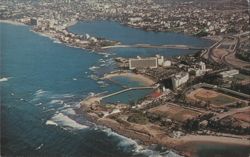 Aerial View of San Juan, Puerto Rico Coastline Postcard