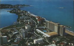 Aerial View of Condado Hotels, San Juan Postcard