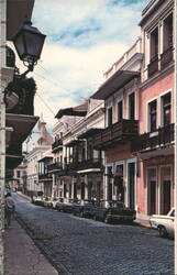 Calle del Cristo, San Juan, Puerto Rico Postcard