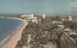 Isla Verde Hotel and Residential Area, Puerto Rico Postcard