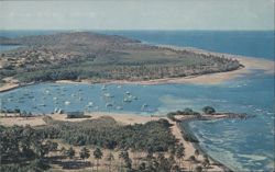 Colorful fishing village of Las Croabas Postcard