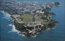 Airview of El Morro Castle, San Juan, Puerto Rico Postcard