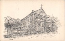 All Saints Episcopal Church St Thomas VI Chrome Postcard Postcard