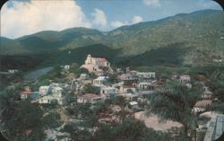French Town, St. Thomas Postcard