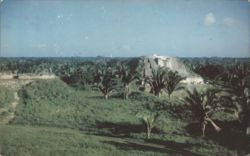 Maya Indian Ruins at Alton, British Honduras Postcard