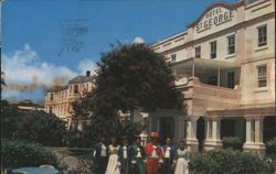 Hotel St. George Staff in 17th Century Attire, Bermuda Postcard