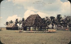 A Typical Samoan Fale (House) Postcard