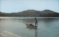 Boatman with Firewood, Yasawa Islands Postcard