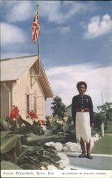 Fijian Policeman, Suva, Fiji Postcard