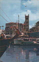 Parliament Building in Bridgetown Postcard