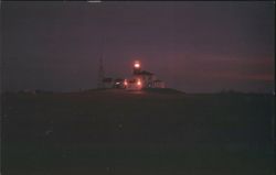 Night View of Watch Hill Lighthouse Postcard