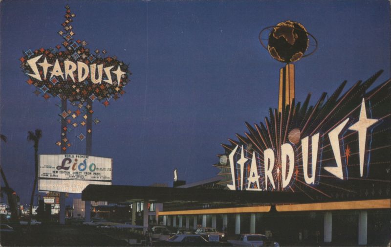 Stardust Hotel & Casino with Lido de Paris Sign, Las Vegas Nevada