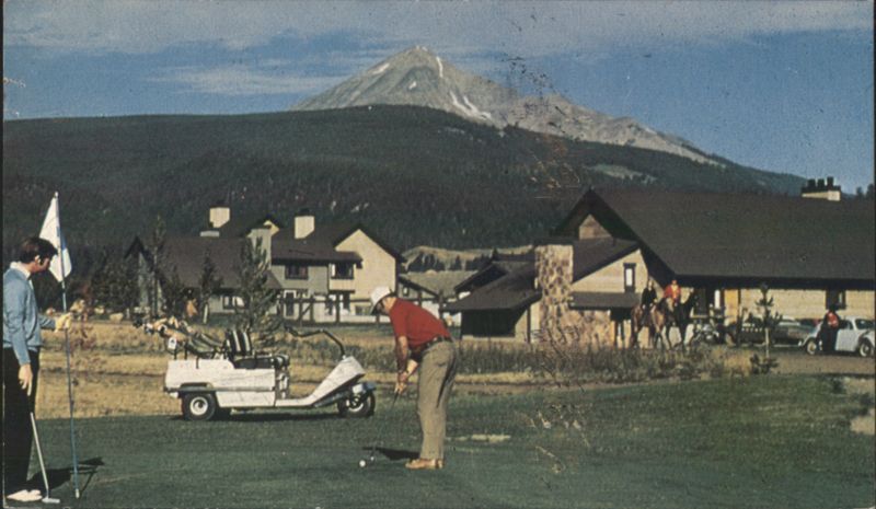 Big Sky Golf Course with Lone Mountain Background Montana