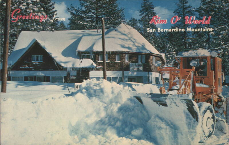 Rim O' World Highway, San Bernardino Mountains in Winter California
