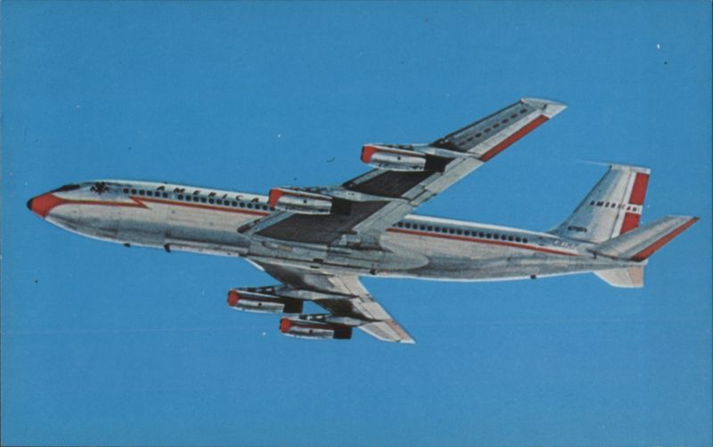 American Airlines 707 Jet Flagship in Flight Aircraft