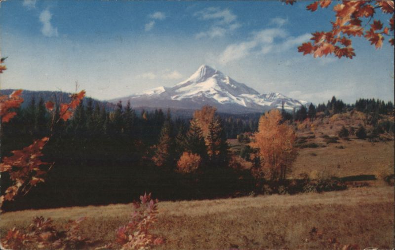 Mt. Hood, Oregon with Autumn-Tinted Foothills Ray Atkeson