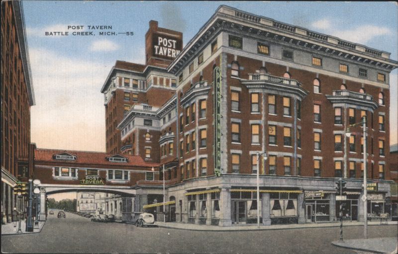 Post Tavern Hotel and Skyway, Battle Creek Michigan