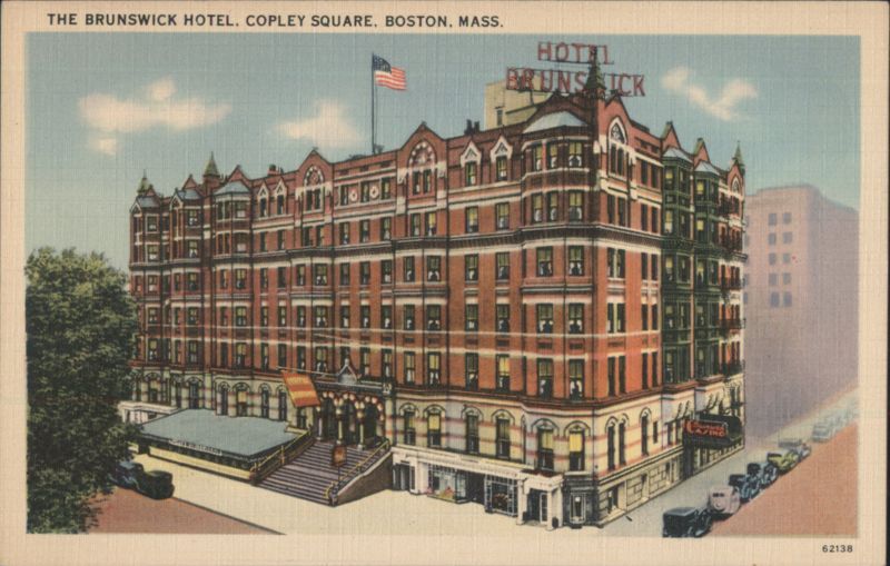 The Brunswick Hotel, Copley Square, Boston Massachusetts