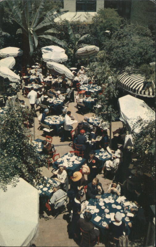 Outdoor Restaurant at Canterbury Hotel, San Francisco California
