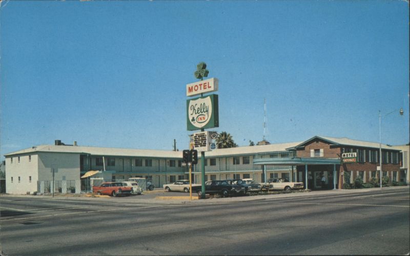 Kelly Inn Motel with Shamrock Sign, Phoenix, AZ Arizona