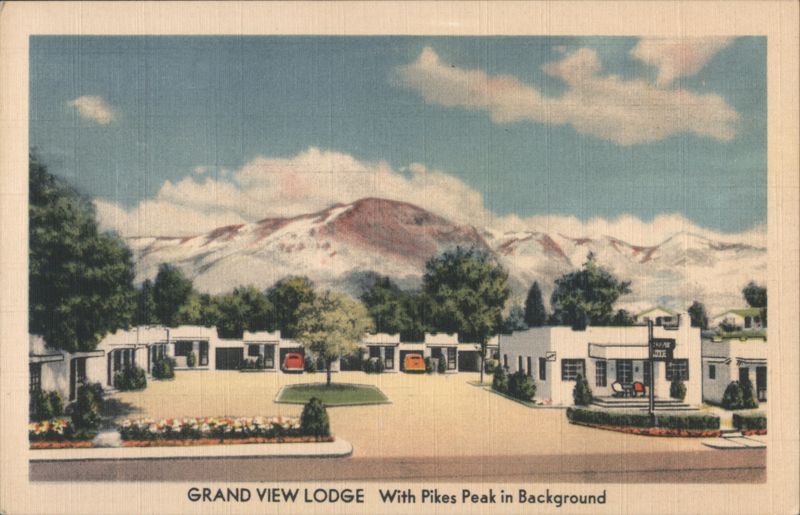 Grand View Lodge with Pikes Peak Colorado Springs