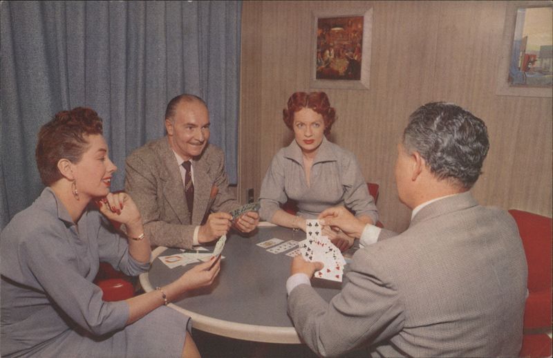 Card Game in Union Pacific Domeliner Observation Lounge