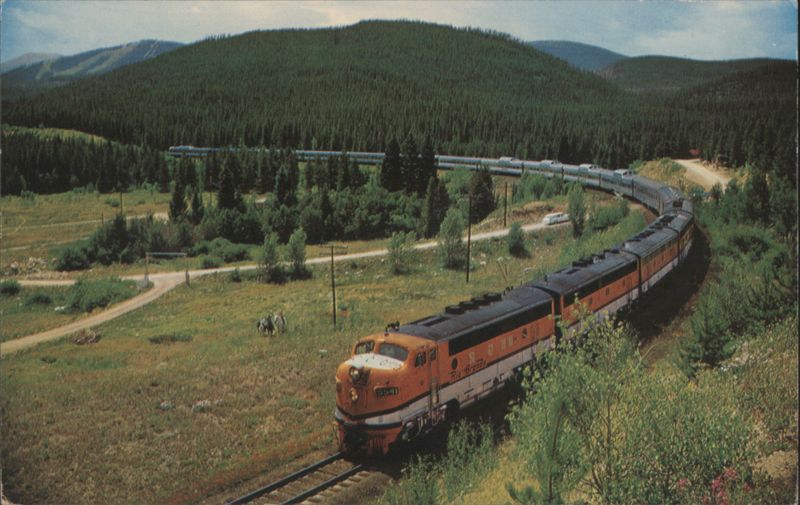 California Zephyr Train in Colorado Rockies