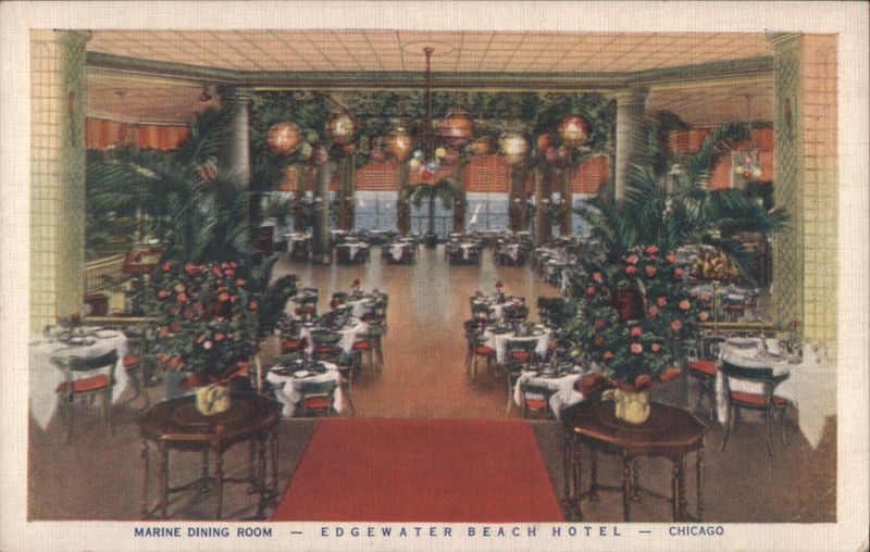Edgewater Beach Hotel - Marine Dining Room, Chicago Illinois