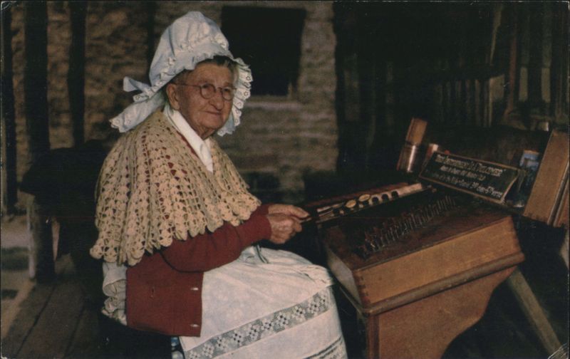 Aunt Nellie Playing Dulcimer, Knott's Berry Farm Buena Park California