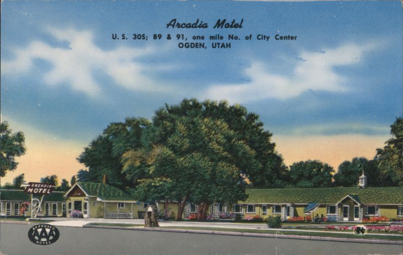 Arcadia Motel on U.S. 30S, 89 & 91 in Ogden, Utah