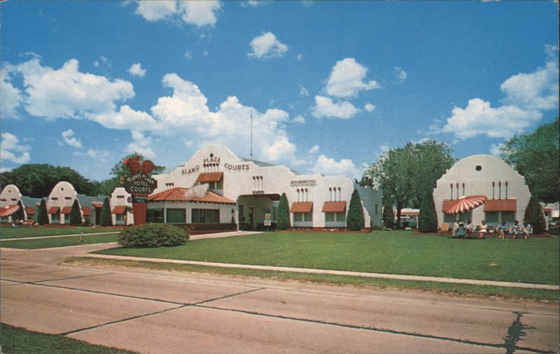 Alamo Plaza Courts Hotel with Architectural Details