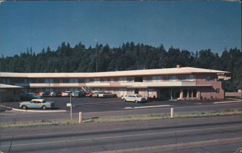 Travelodge Motel with Cars, Mercer Island Washington