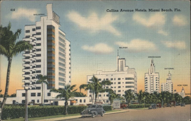 Collins Avenue Hotels, Miami Beach Florida